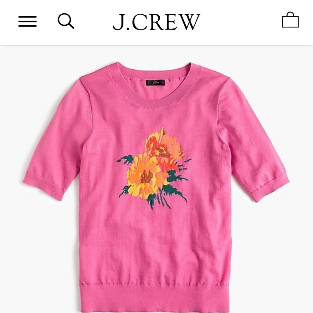 J Crew Tippi Floral Sweater